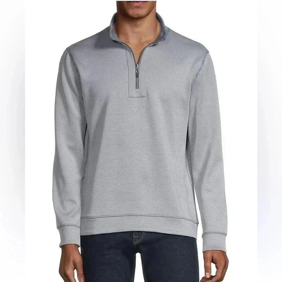 NWT Hickey Freeman Golf 1/4 Zip Reversible Jacket size Small - Picture 1 of 14